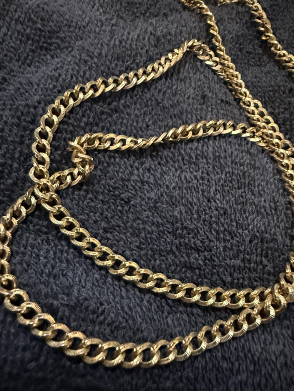 1928 Gold Tone Curb Chain Necklace 28” long- Women Jewelry - Picture 8 of 10